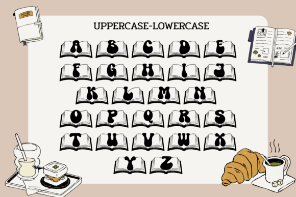 Letters of Literacy Font PNG with transparent background - Preview 1