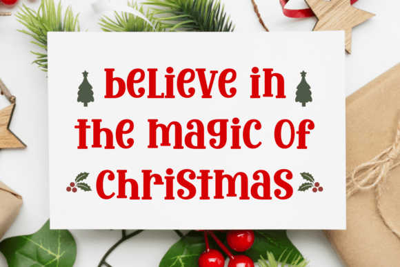 Merry Happy Font PNG with transparent background - Preview 1