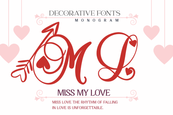 Miss My Love Decorative Font By Sirinart