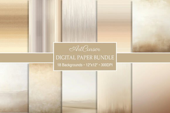 Neutral Sand Taupe Gradient Backgrounds