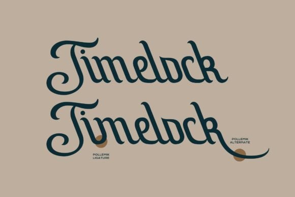 Pollemik Font PNG with transparent background - Preview 1