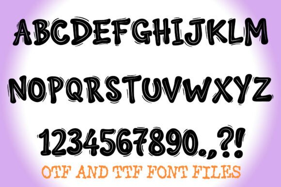 Silly Cartoon  Font PNG with transparent background - Preview 1