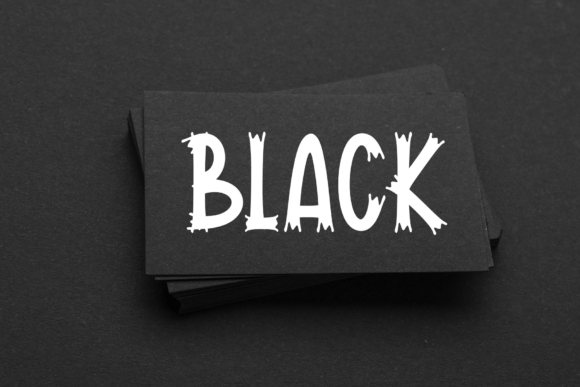 Black Wood Font - Preview 4