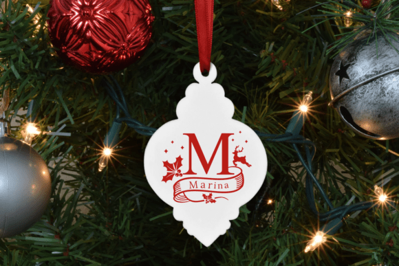 Christmas Joy Monogram Font PNG with transparent background - Preview 1