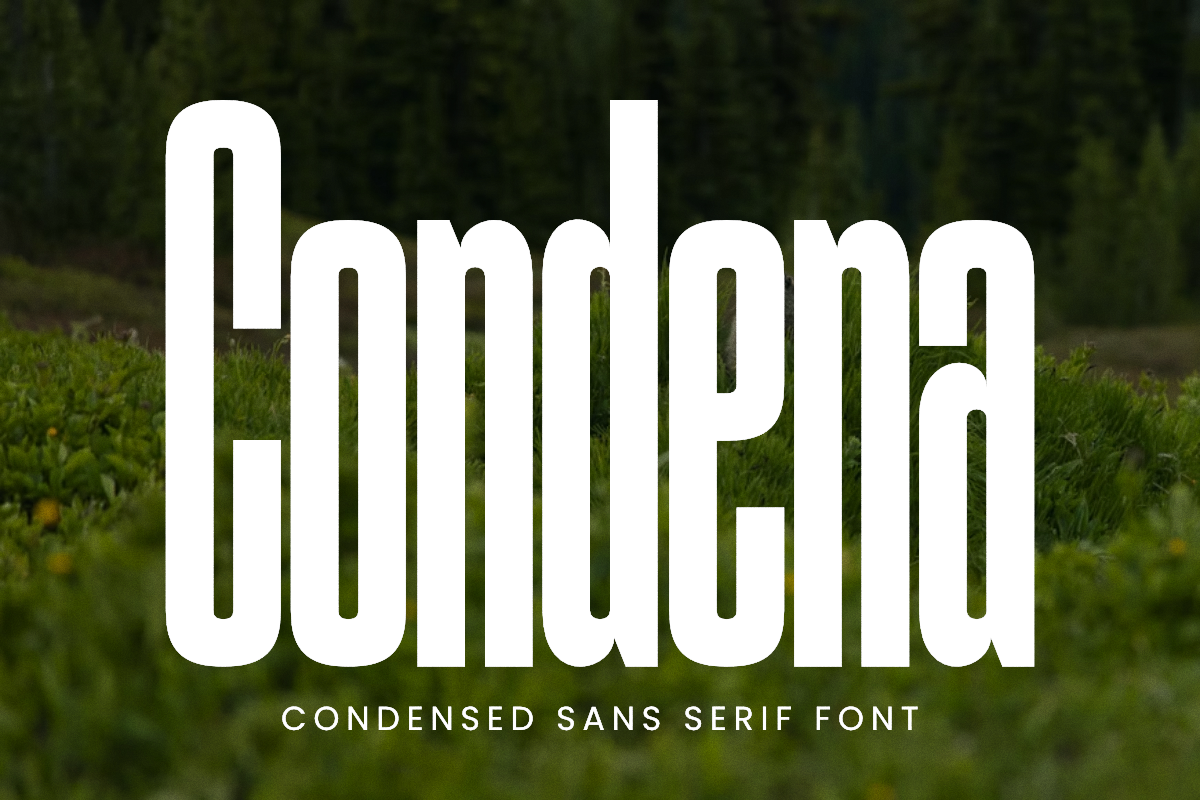 Condena font preview