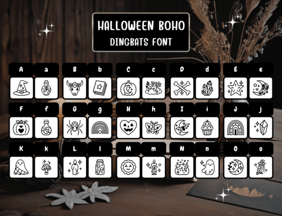 Halloween Boho Font - Preview 1