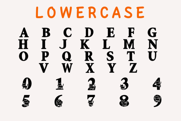 Halloween Cat Font - Preview 2