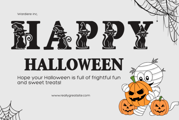Halloween Cat Font - Preview 3