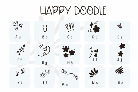 Happy Doodle Font - Preview 1