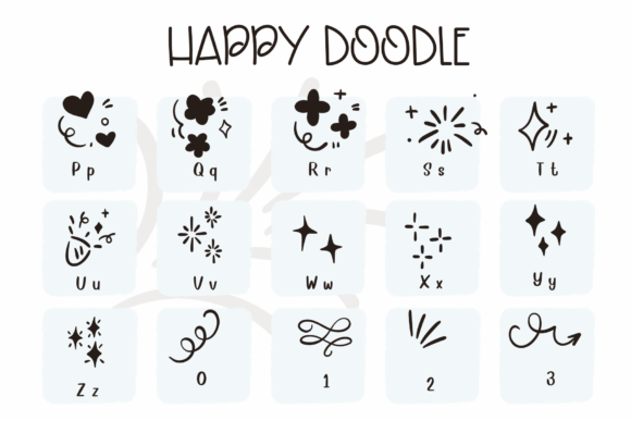 Happy Doodle Font - Preview 2