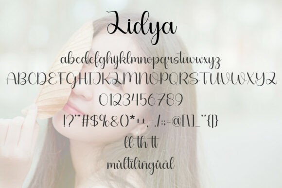 Lidya Font PNG with transparent background - Preview 5
