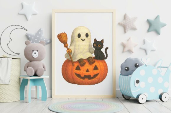 Pumpkin Pals Halloween Cross Stitch