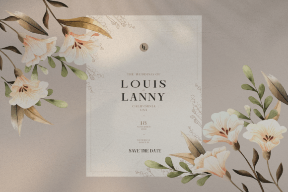 Ronale Classic Font PNG with transparent background - Preview 4