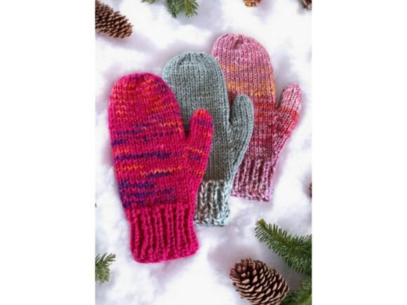 Super Easy and Quick Adult Mittens