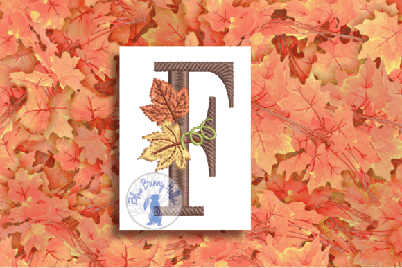 Autumn (Fall) Leaves Letter F