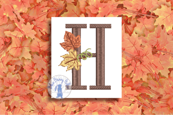 Autumn (Fall) Leaves Letter H