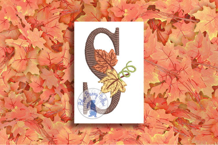 Autumn (Fall) Leaves Letter S