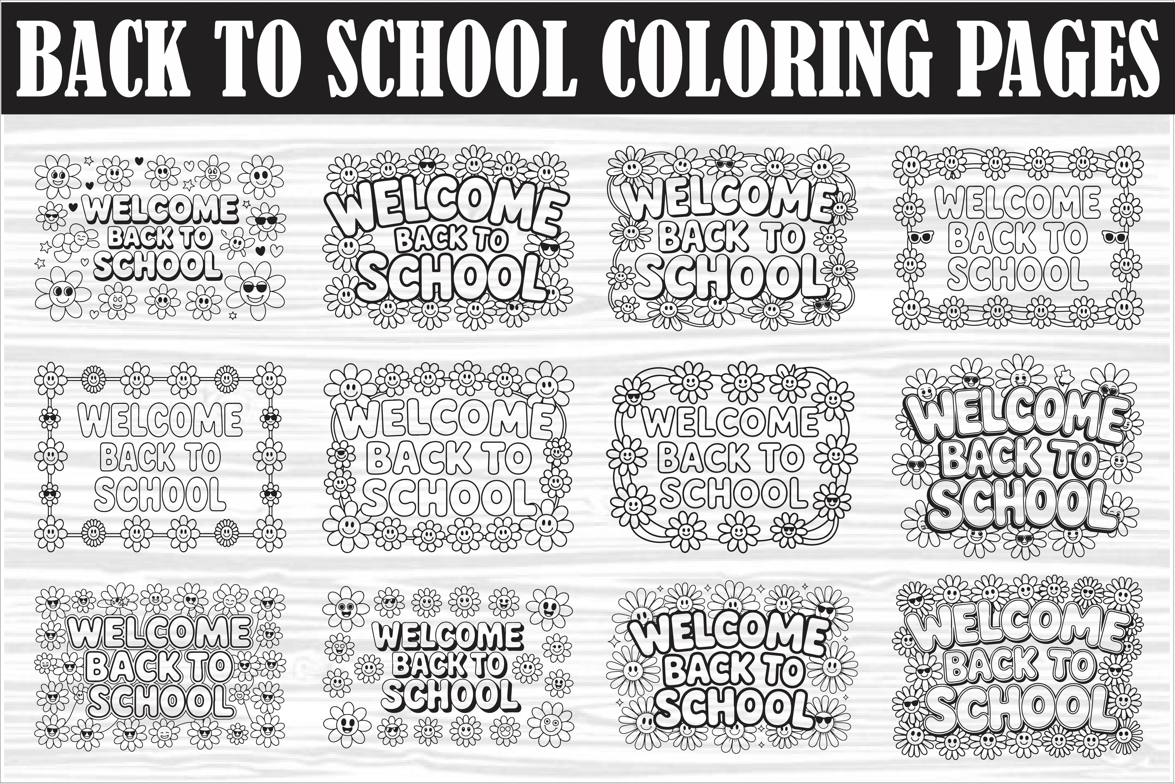 Back to School Coloring Pages Designed