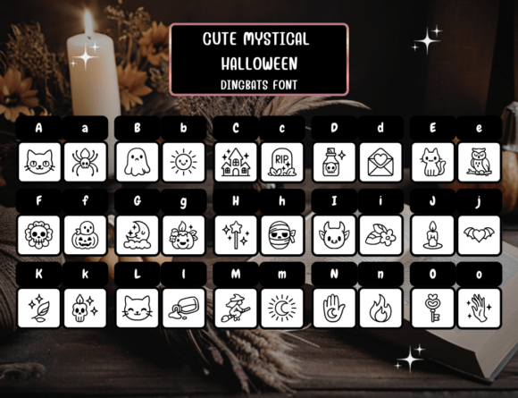 Cute Mystical Halloween Font - Preview 1
