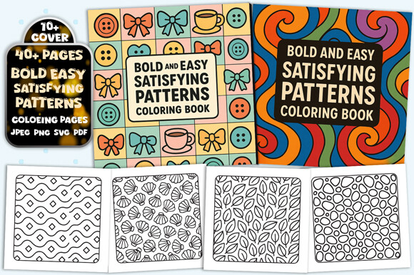 Easy Satisfying Pattern Coloring Pages