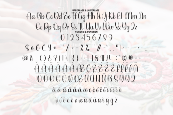 Embroidery Font - Preview 6