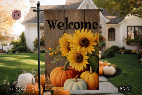 Rustic Farmhouse Garden Flag Sublimation