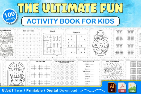 The Ultimate Fun Activity Book for Kids