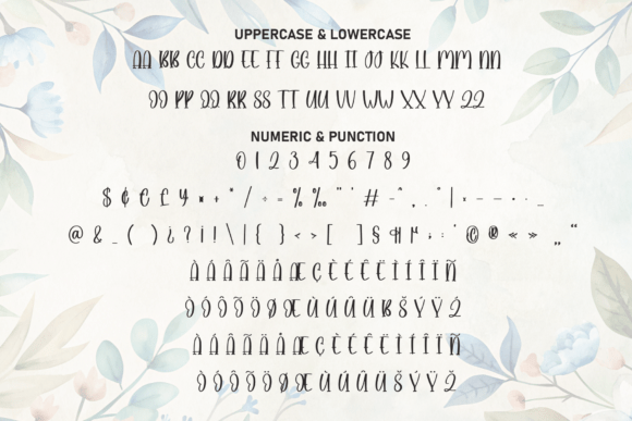 Angela Flower Font - Preview 6