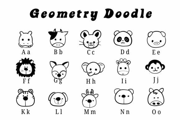 Animal Face Font - Preview 1