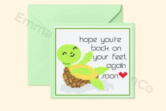 Back on Your Feet, Stitch Get Well Card