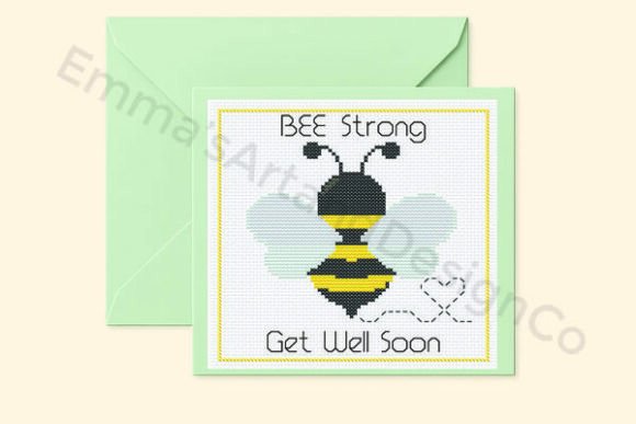 Bee Strong, Stitch Get Well Card