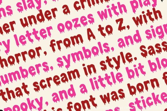 Cf Vampsy Font - Preview 3