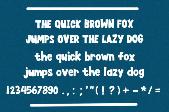 Chunky Joyful Font - Preview 3