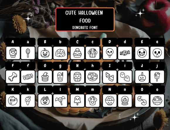 Cutehalloweenfood Regular Font - Preview 1