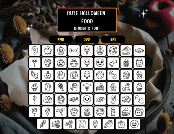 Cutehalloweenfood Regular Font - Preview 4