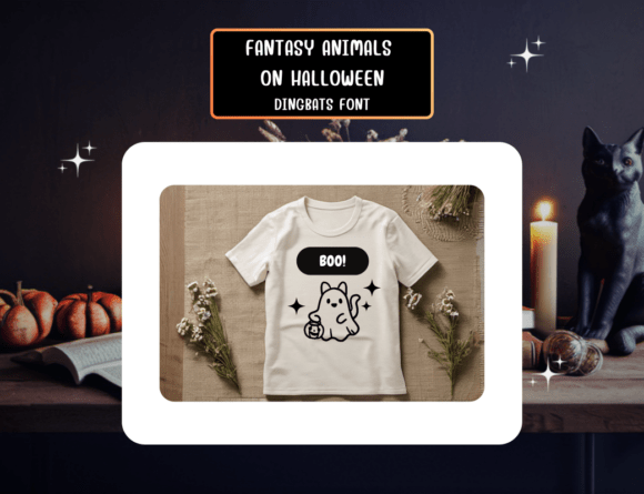 Fantasy Animals on Halloween Font - Preview 5