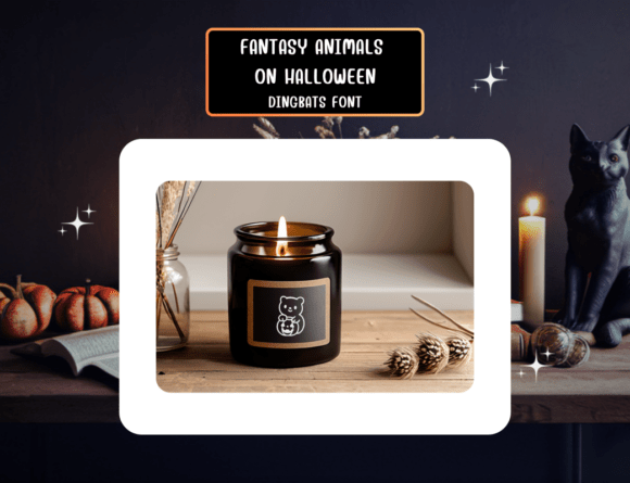 Fantasy Animals on Halloween Font - Preview 6