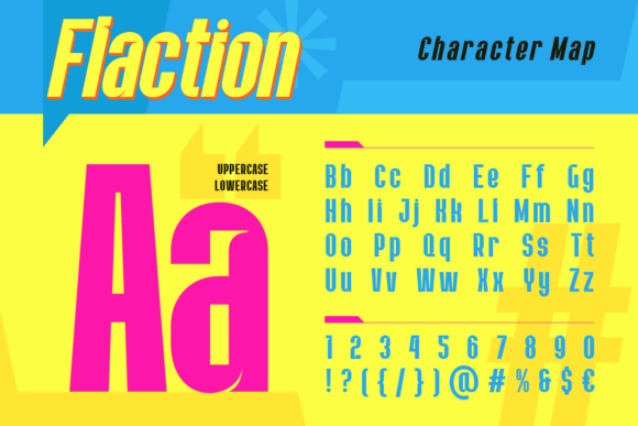 Flaction Regular Font - Preview 1