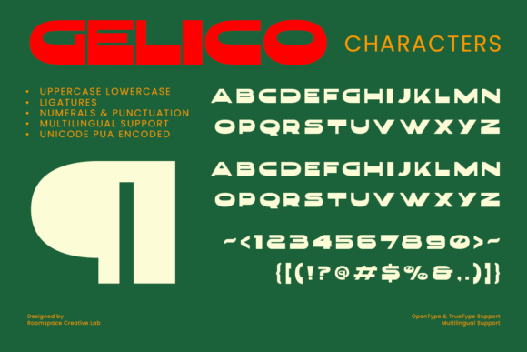 Gelico Regular Font - Preview 4