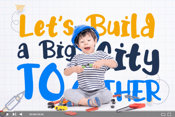 Kiddie Barra Font PNG with transparent background - Preview 2