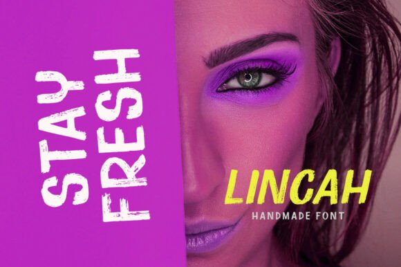 Lincah Font PNG with transparent background - Preview 1