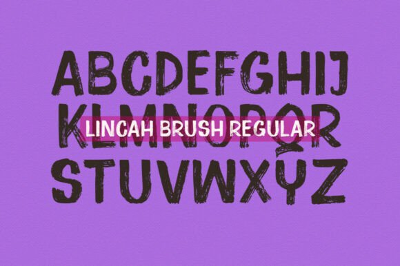 Lincah Font PNG with transparent background - Preview 3