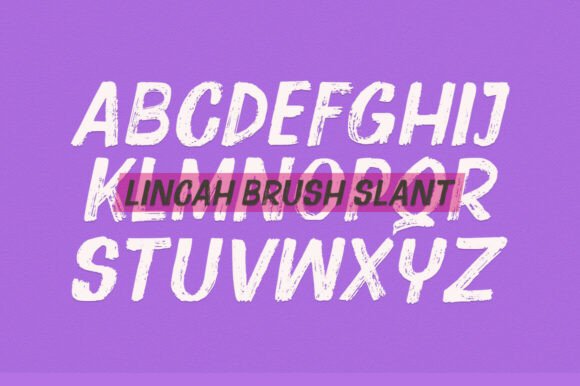 Lincah Font PNG with transparent background - Preview 4