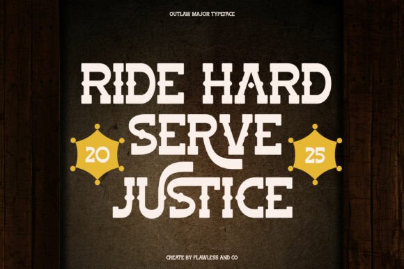Outlaw Major Font PNG with transparent background - Preview 1