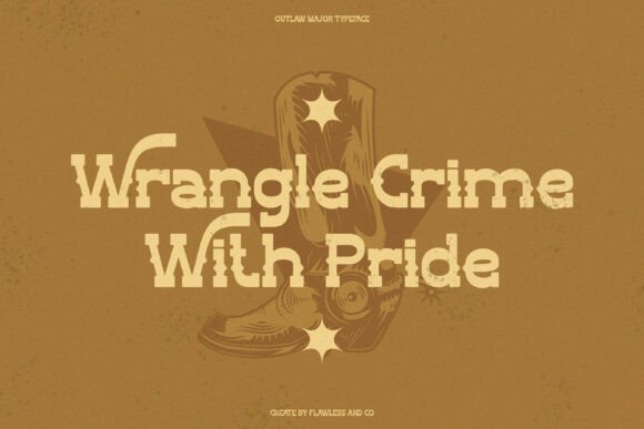 Outlaw Major Font PNG with transparent background - Preview 4