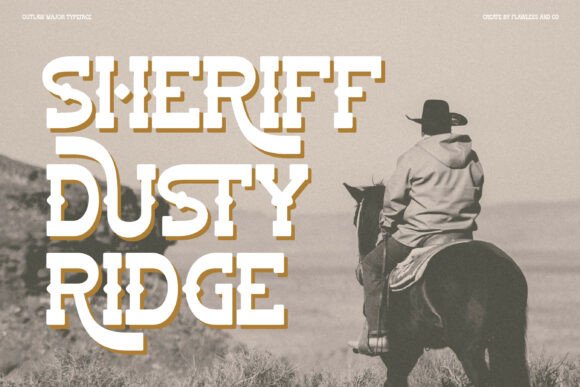 Outlaw Major Font PNG with transparent background - Preview 5