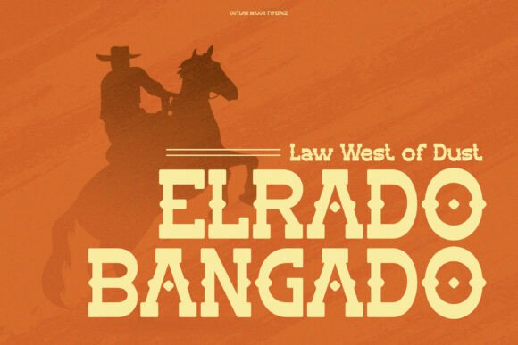 Outlaw Major Font PNG with transparent background - Preview 6