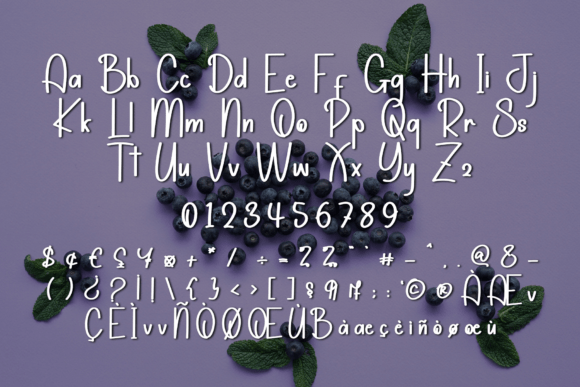 Planberry Font PNG with transparent background - Preview 3