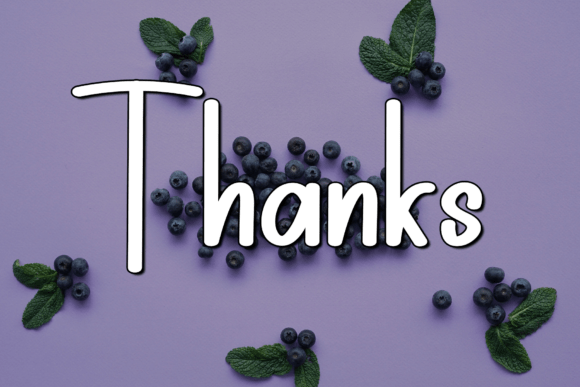 Planberry Font PNG with transparent background - Preview 5