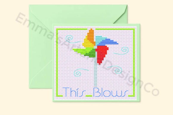 This Blows, Stitch Get Well Card